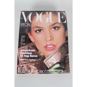 87' Vogue September Cindy Crawford Magazine